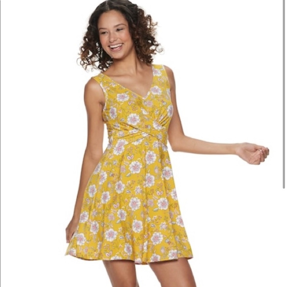 Candies yellow floral dress